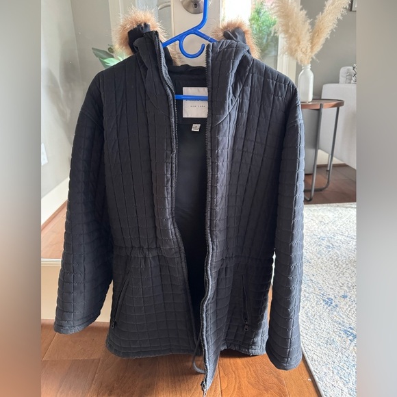 Andrew Marc Black Quilted Jacket from Saks. Fur trim! - Picture 2 of 8